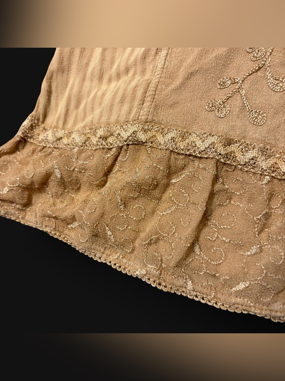 Western Grunge Floral Embroidered Top by Kaktus! - Picture 4 of 8